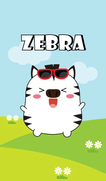 [LINE着せ替え] Lovely Fat Zebra Theme (jp)の画像1