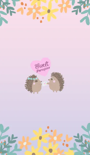 [LINE着せ替え] sweet porcupinesの画像1