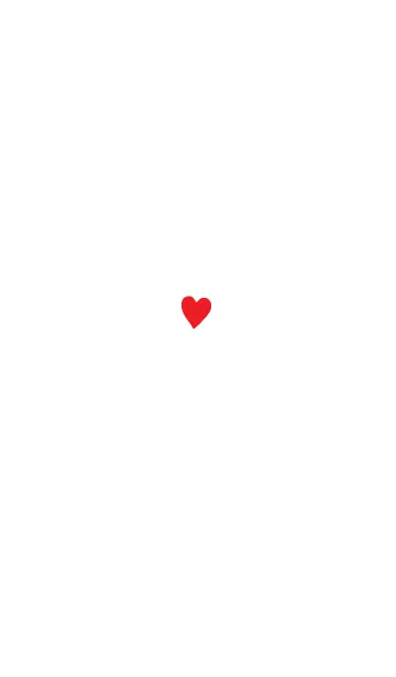 [LINE着せ替え] Happy mini simple red heart themeの画像1