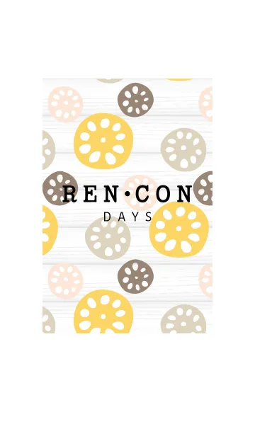 [LINE着せ替え] REN-CON DAYS yellowの画像1