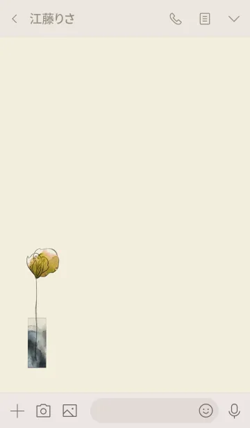 [LINE着せ替え] 大人女子向け・落ち着いた色合いの花の画像3