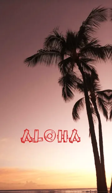 [LINE着せ替え] Beautiful sunset -ALOHA- 2の画像1