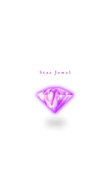 [LINE着せ替え] White Star Jewel -幸運のアメジスト- Jの画像1