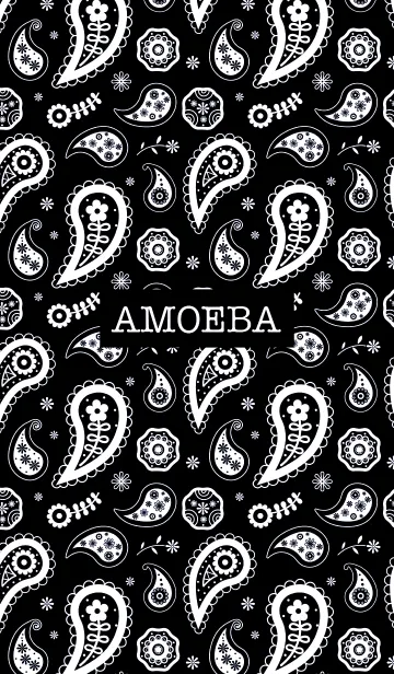 [LINE着せ替え] AMOEBA #BLACK JPの画像1