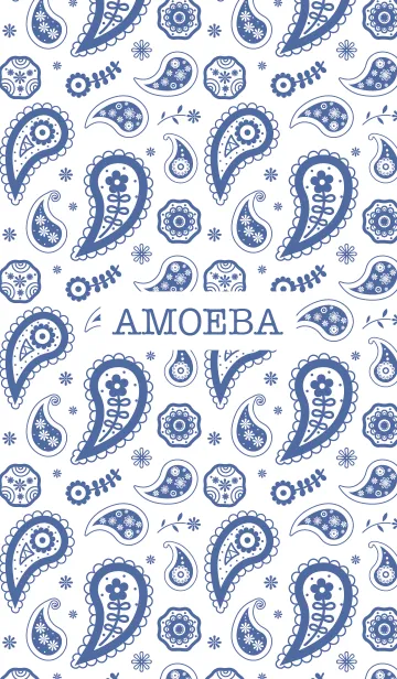 [LINE着せ替え] AMOEBA #WHITE JPの画像1