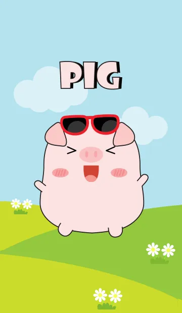 [LINE着せ替え] Lovely Fat Pig Theme (jp)の画像1