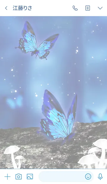 [LINE着せ替え] Ulysses - Blue butterflyの画像3