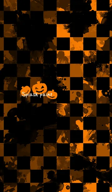 [LINE着せ替え] Splash paint -Orange- Halloween2019の画像1