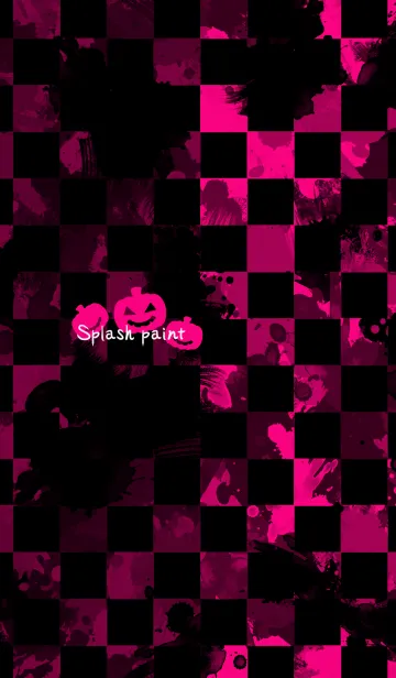 [LINE着せ替え] Splash paint -Pink- Halloween2019の画像1