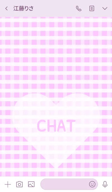 [LINE着せ替え] ♥ Gingham check ！ ♥ - No.9の画像3