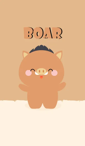 [LINE着せ替え] Simple Love boar Theme V.1 (jp)の画像1