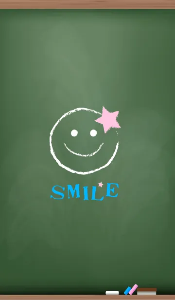 [LINE着せ替え] Black Board Smile Star 3.の画像1