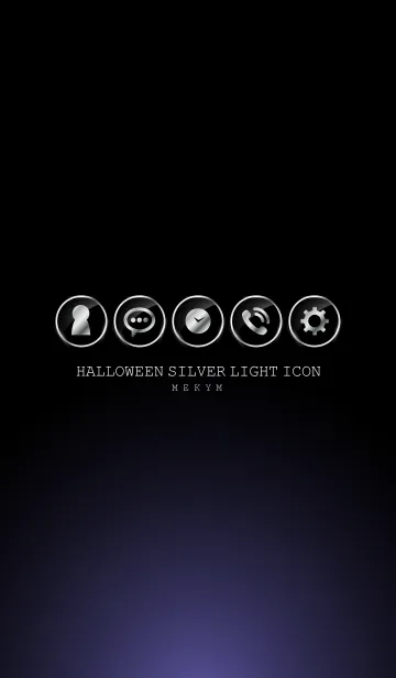 [LINE着せ替え] SILVER LIGHT ICON THEME Halloween2019の画像1