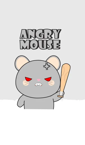 [LINE着せ替え] Angry Gray Mouse Theme (jp)の画像1