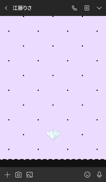 [LINE着せ替え] プリティージュエル/パープルの画像3