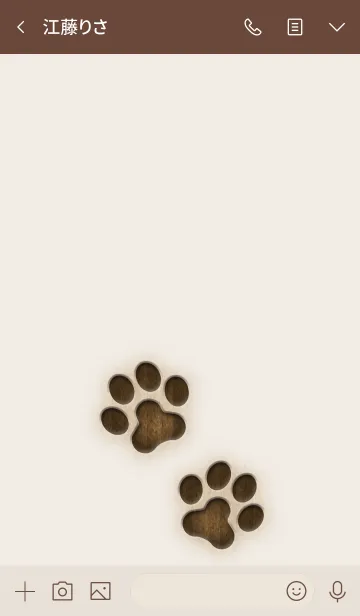 [LINE着せ替え] ネコの肉球と焼き印風の画像3