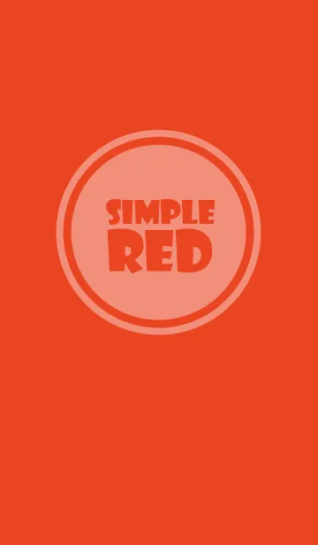 [LINE着せ替え] Simple Red Theme v.5 (jp)の画像1