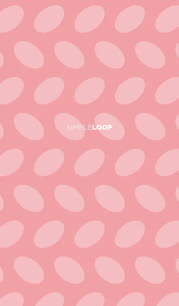 [LINE着せ替え] シンプルな楕円模様／ピンクの画像1