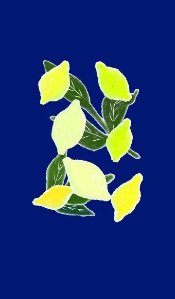 [LINE着せ替え] 青と檸檬の画像1