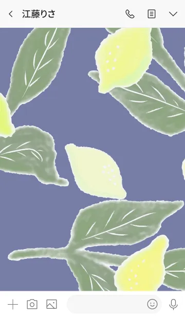 [LINE着せ替え] 青と檸檬の画像3