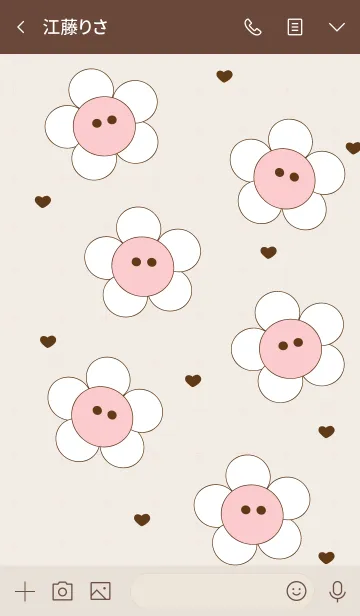 [LINE着せ替え] little flower theme 2の画像3