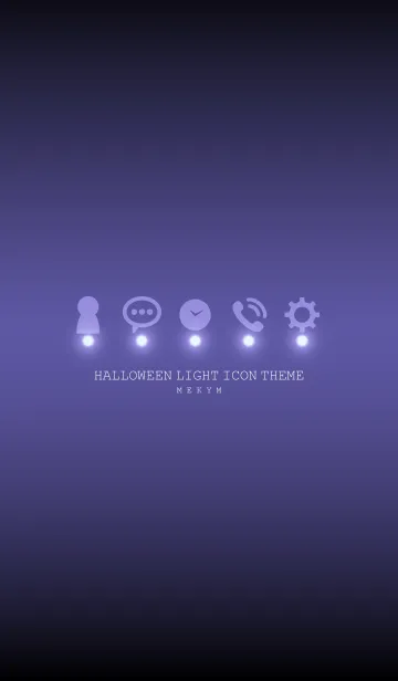 LIGHT ICON THEME -MEKYM- Halloween2019の着せ替えメイン画像
