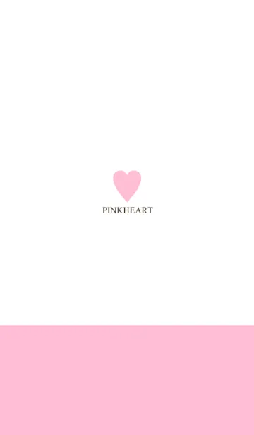 [LINE着せ替え] ピンクとホワイト。ハート。の画像1