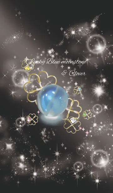 [LINE着せ替え] 黒＆ピンク : 幸運のブルームーンストーンの画像1