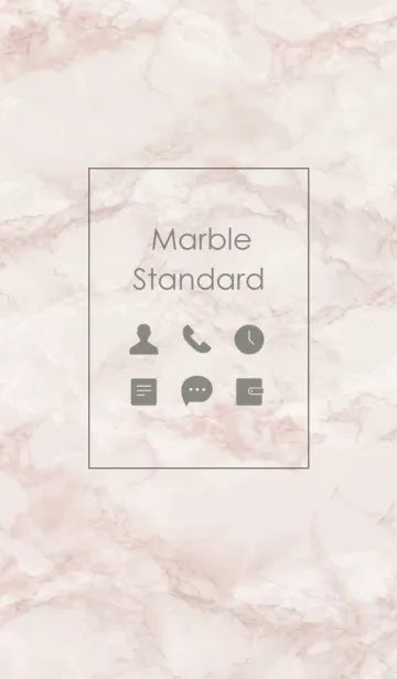 [LINE着せ替え] Marble Standard #Pink Beigeの画像1