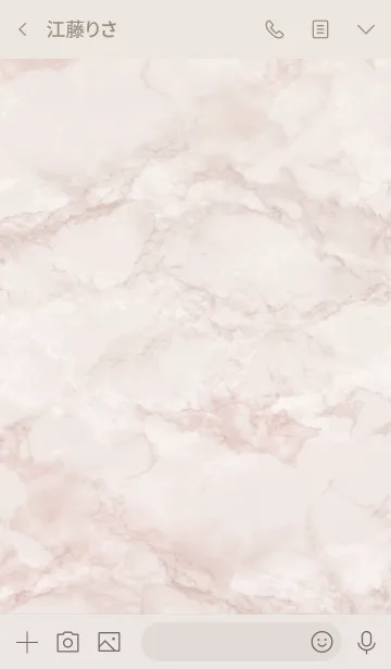 [LINE着せ替え] Marble Standard #Pink Beigeの画像3