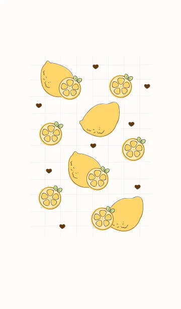 [LINE着せ替え] Cute lemon themeの画像1