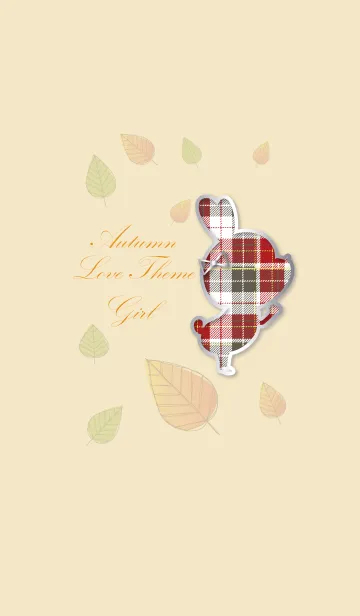 [LINE着せ替え] Autumn Love Theme Girl 6.の画像1