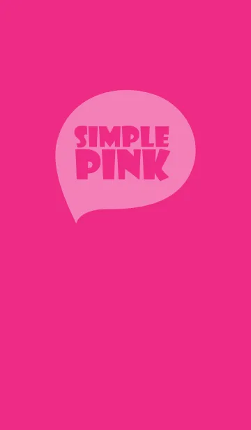 [LINE着せ替え] Simple pink pink theme (jp)の画像1