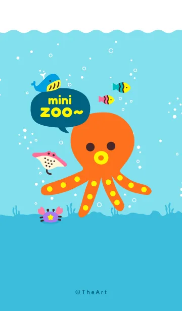 [LINE着せ替え] mini zoo: FISHOの画像1