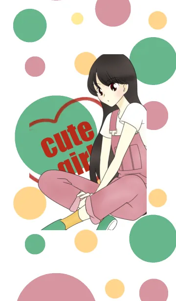 [LINE着せ替え] cute girl popの画像1