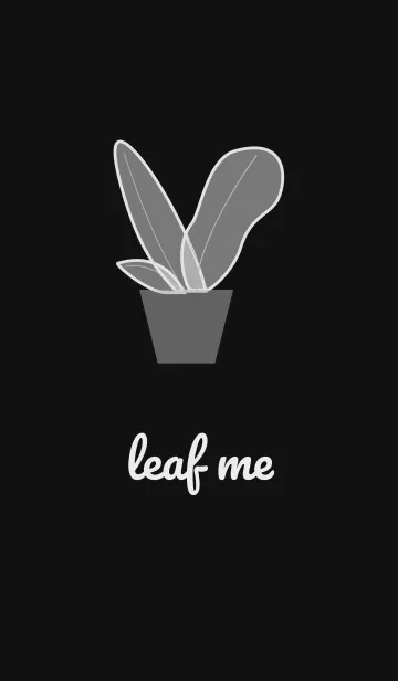 [LINE着せ替え] Leaf Me Dark Mode Themeの画像1