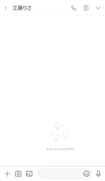 [LINE着せ替え] パステルカラー＆くらげの画像3