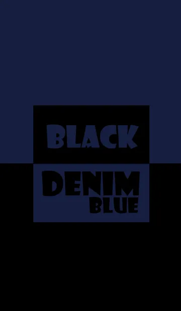 [LINE着せ替え] Black ＆ denim blue Theme (jp)の画像1