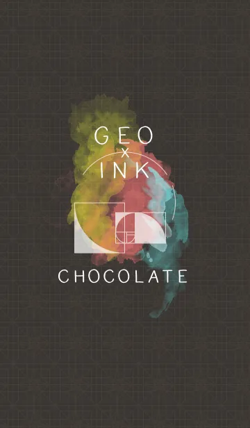 [LINE着せ替え] geo × ink - chocolateの画像1