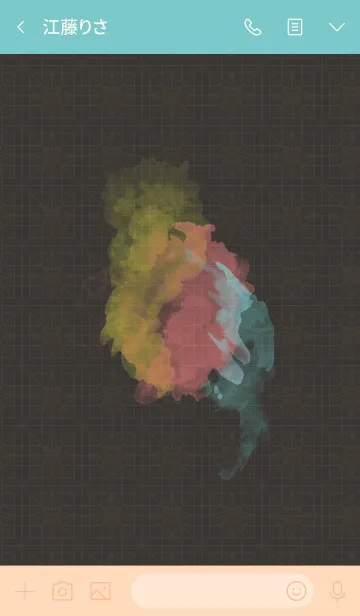 [LINE着せ替え] geo × ink - chocolateの画像3