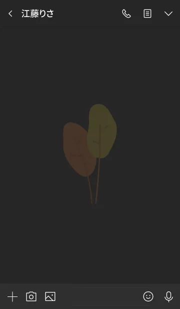 [LINE着せ替え] Leaf Me Summer Dark Mode Themeの画像3