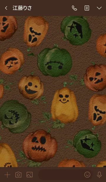 [LINE着せ替え] Happy Creepy Pumpkin Party Halloween2019の画像3