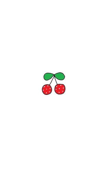 [LINE着せ替え] Happy dot cherry themeの画像1