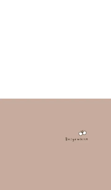 [LINE着せ替え] ベージュホワイトと蝶々。の画像1