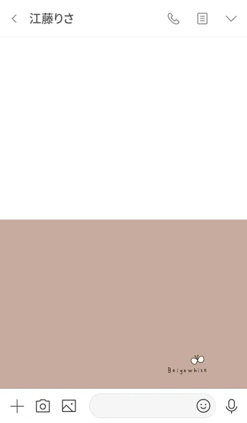 [LINE着せ替え] ベージュホワイトと蝶々。の画像3