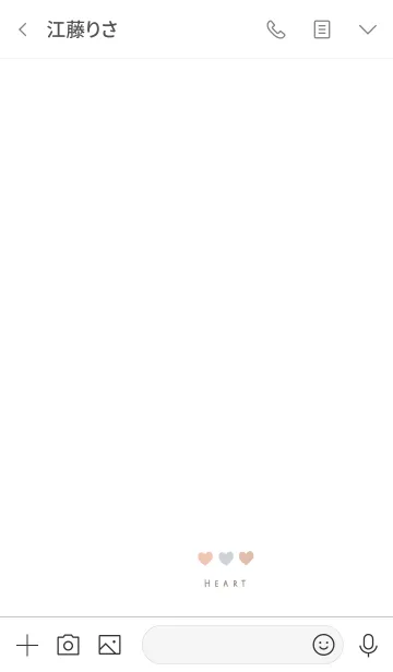 [LINE着せ替え] かわいいくすみカラーとハートの画像3