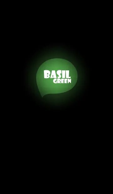 [LINE着せ替え] basil green in black (jp)の画像1