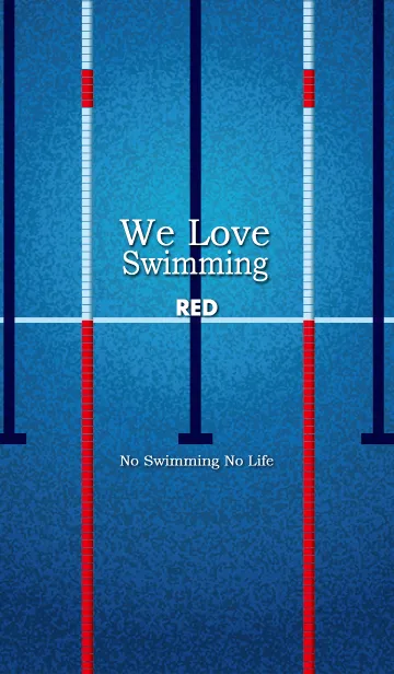 [LINE着せ替え] 水泳大好き【赤 版】の画像1