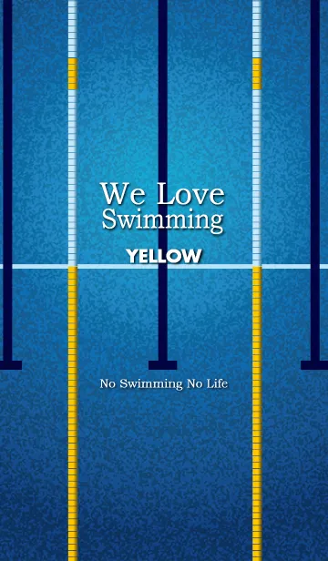 [LINE着せ替え] 水泳大好き【黄 版】の画像1