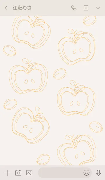 [LINE着せ替え] Apples theme 10 :)の画像3